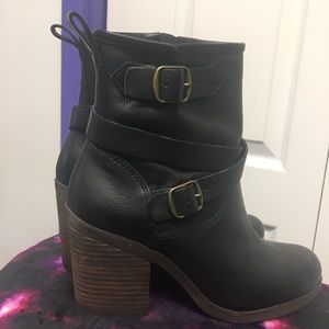 Lucky Brand Heeled Booties - size 7 1/2
